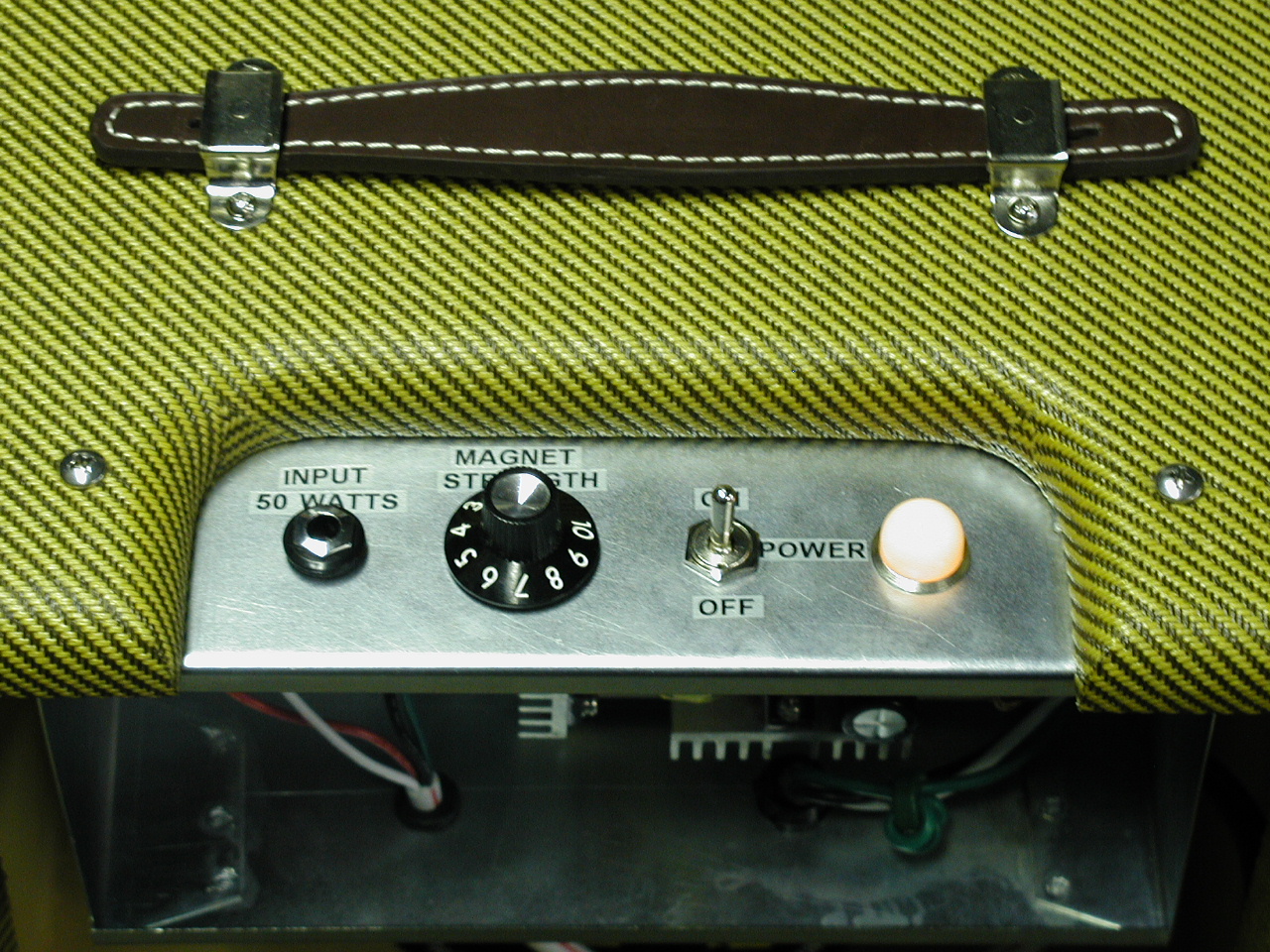 Champ Sized custom tweed guitar amp attenuator